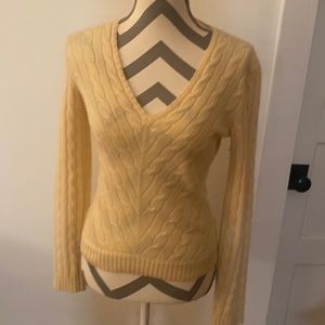 Ralph Lauren Black Label cashmere cable knit sweater